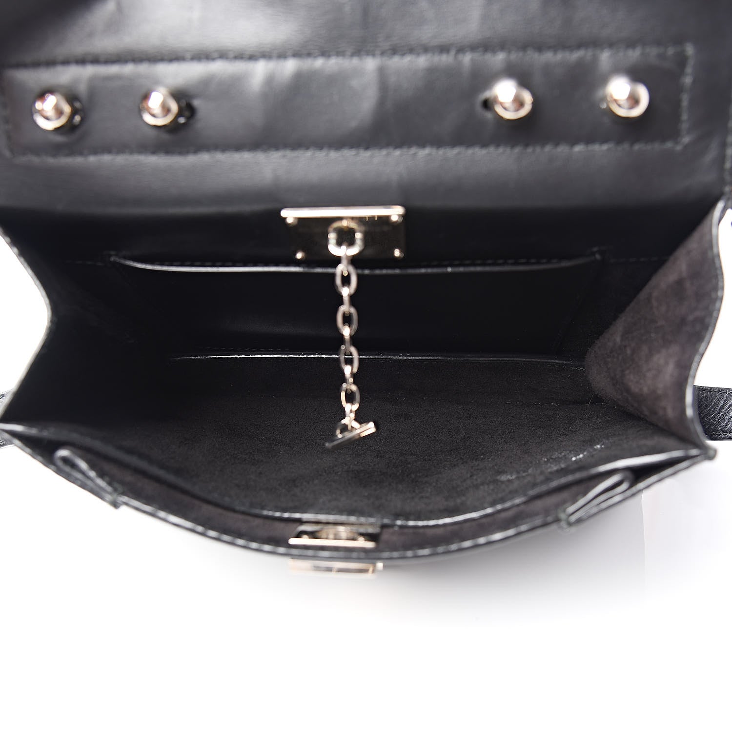 Proenza Schouler Calfskin Small Hava Top Handle Bag Black 6 of 11