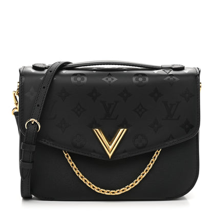 Louis Vuitton Calfskin Monogram Very Messenger Black 1 of 10
