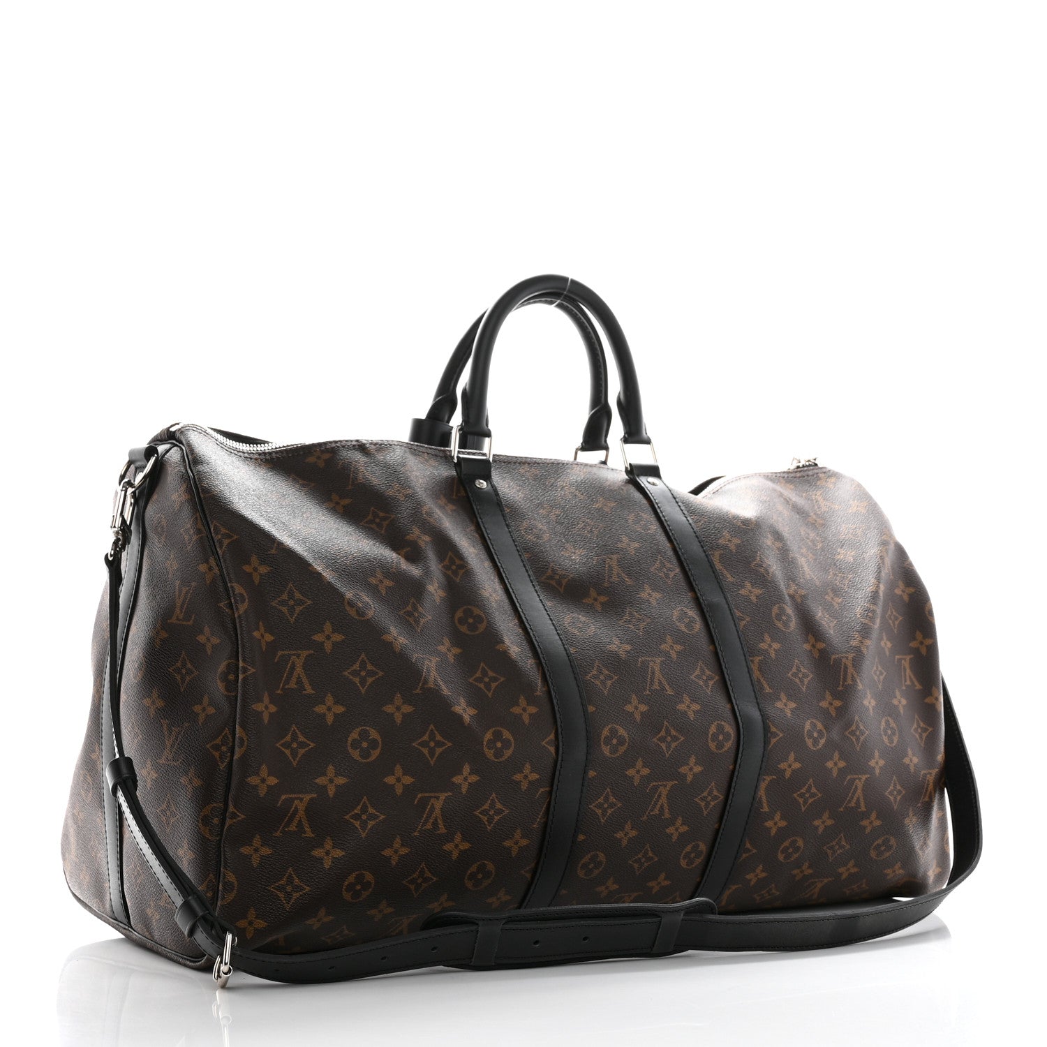 Louis Vuitton Monogram Macassar Keepall Bandouliere 55 2 of 8