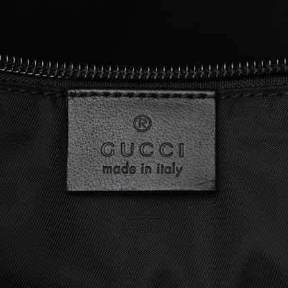 Gucci GG Supreme Monogram Web Medium Zippered Tote Beige Black 8 of 10