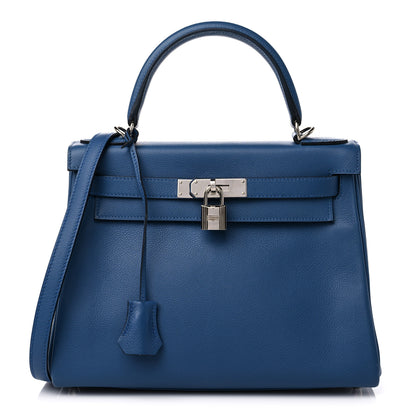 Hermes Evercolor Kelly Retourne 28 Bleu Azur 1 of 14