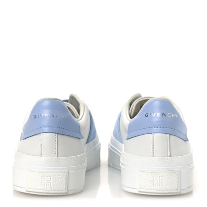 Givenchy Calfskin Band Logo Womens City Sport Sneakers 38 White Blue 6 of 12