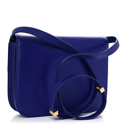 Celine Liege Calfskin Medium Classic Box Flap Bag Indigo 3 of 14