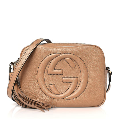 Gucci Pebbled Calfskin Small Soho Disco Bag Camelia 1 of 9