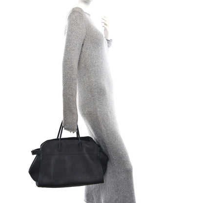 The Row Matte Grained Calfskin Soft Margaux 15 Midnight 2 of 9
