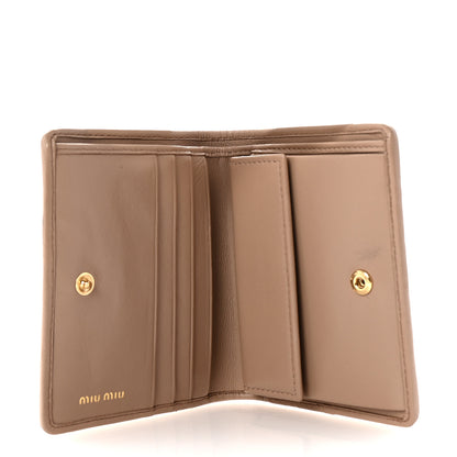 Miu Miu Nappa Matelasse Bi-Fold Compact Wallet Cammeo 5 of 7