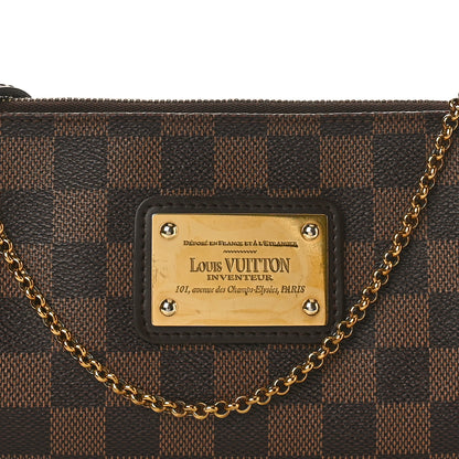 Louis Vuitton LOUIS VUITTON Damier Ebene Eva Clutch 10 of 10