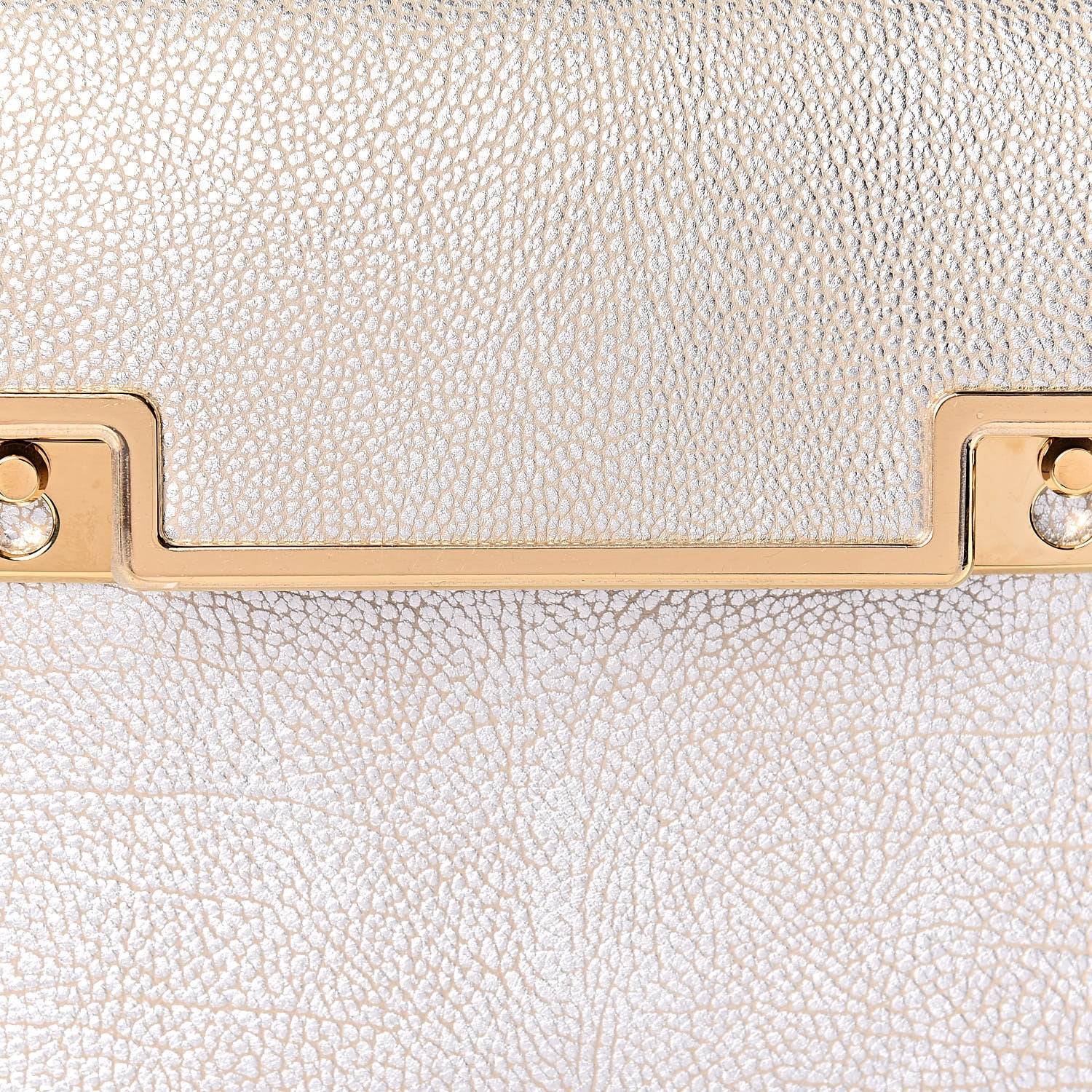 Delvaux Metallic Crispy Calfskin MM Metal Frame Tempete Satchel Antique Silver 9 of 10