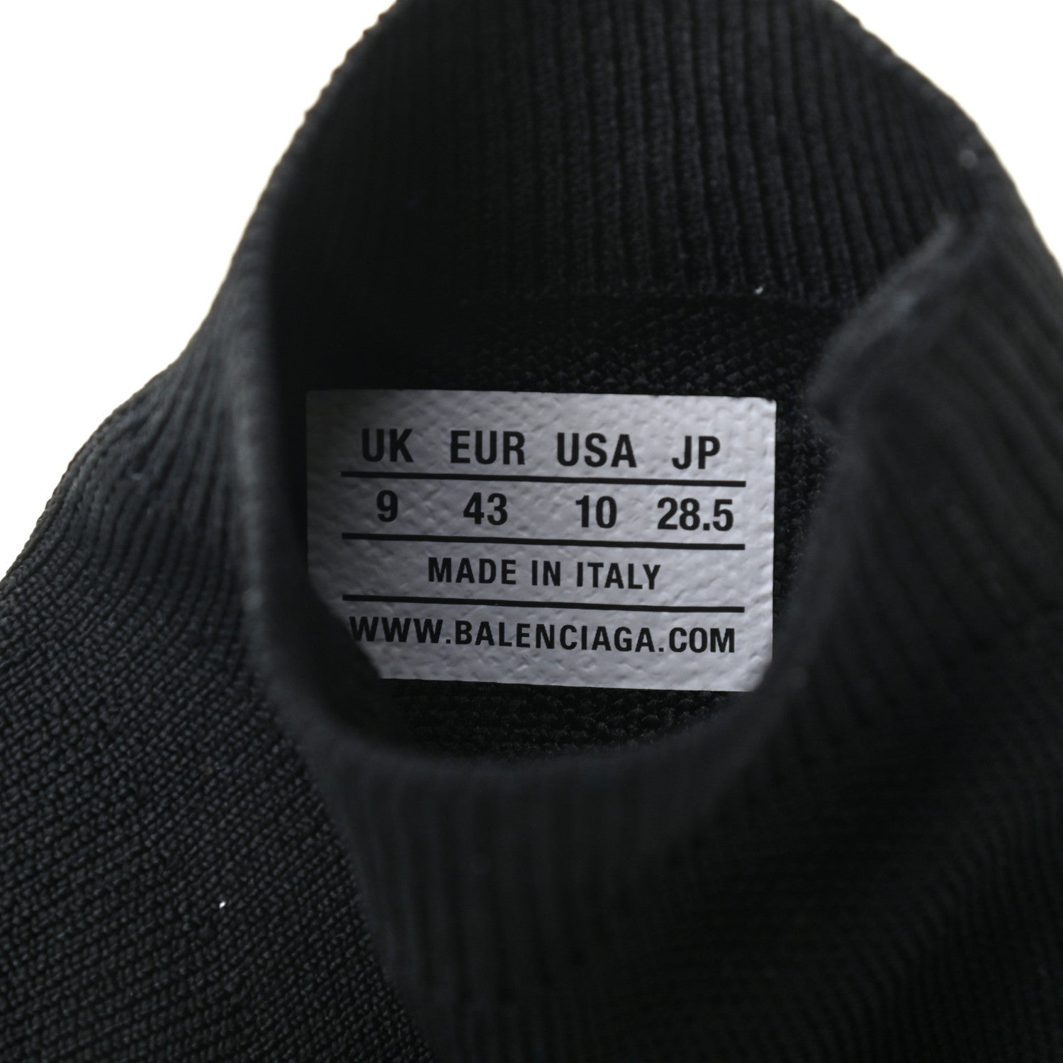 Balenciaga Neoprene Knit Mens Speed Graffiti Sneakers 43 Black Blue 7 of 8