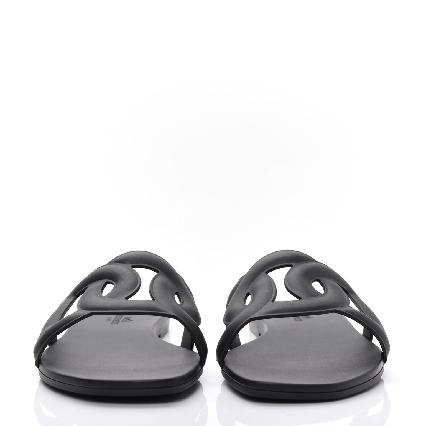 Rubber Aloha Sandals 39 Black