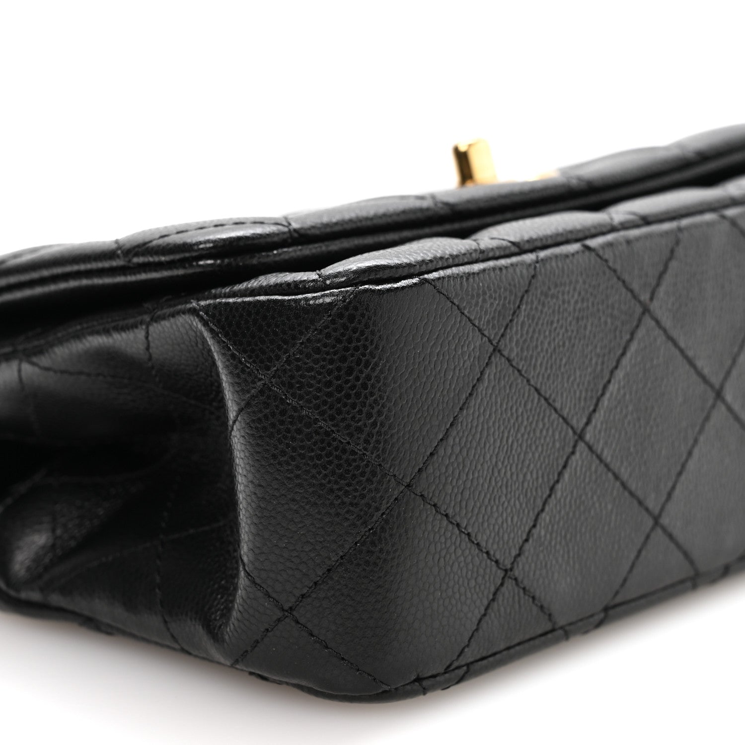 Chanel Caviar Quilted Metal Top Handle Mini Flap Black 9 of 11