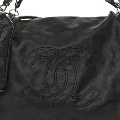 Chanel Lambskin Large Edgy Hobo Black 8 of 14