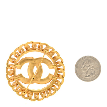 Chanel Metal CC Brooch Gold 2 of 3