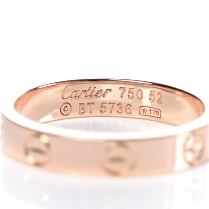 Cartier 18K Pink Gold 3.5mm LOVE Wedding Band Ring 52 6 4 of 4