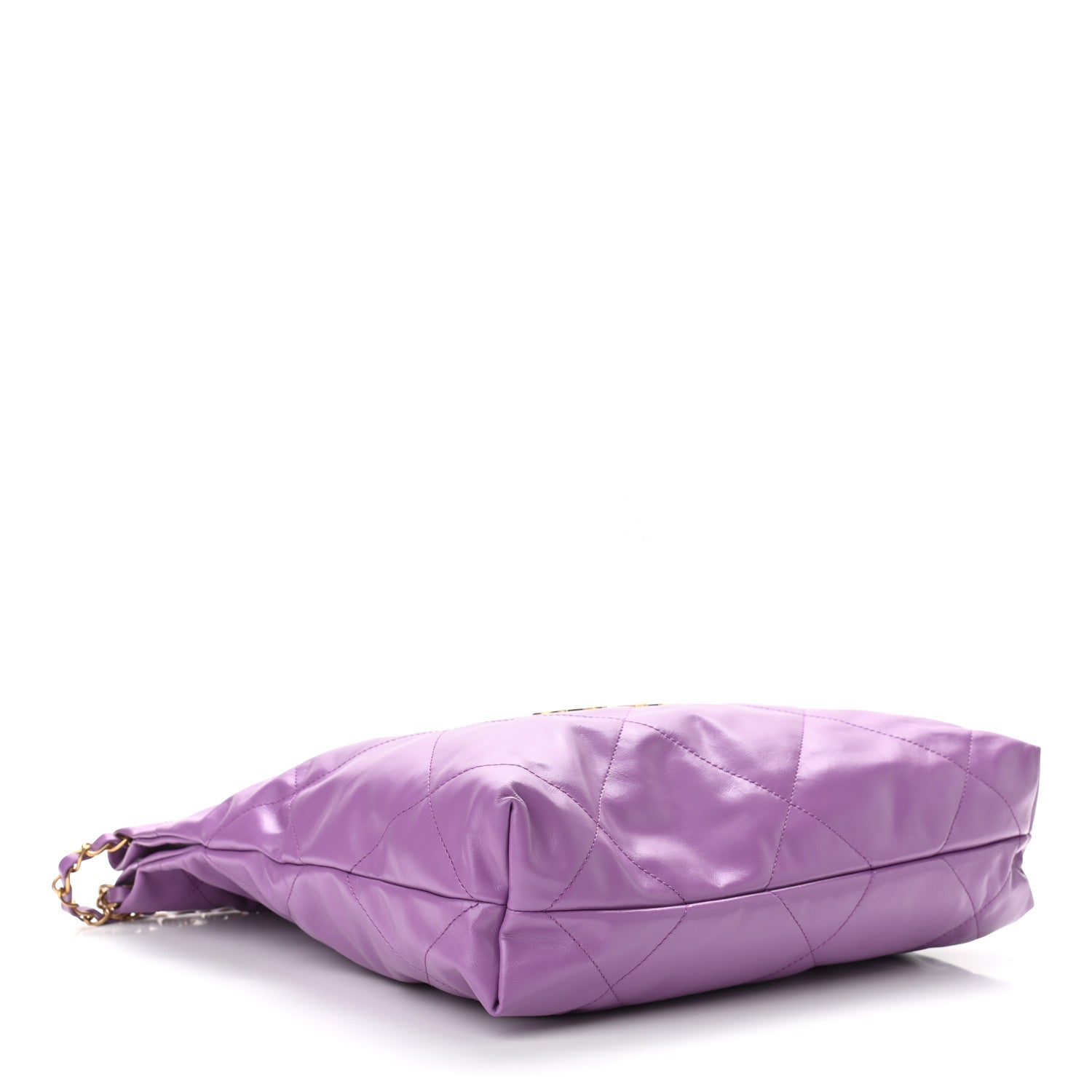 Chanel Shiny Calfskin Quilted Small Chanel 22 Purple 5 of 11