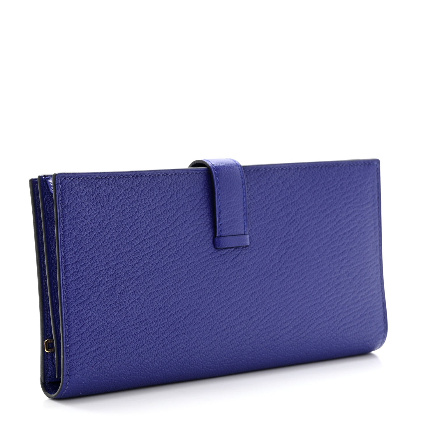 Chevre Mysore Bearn Gusset Wallet Bleu Electrique
