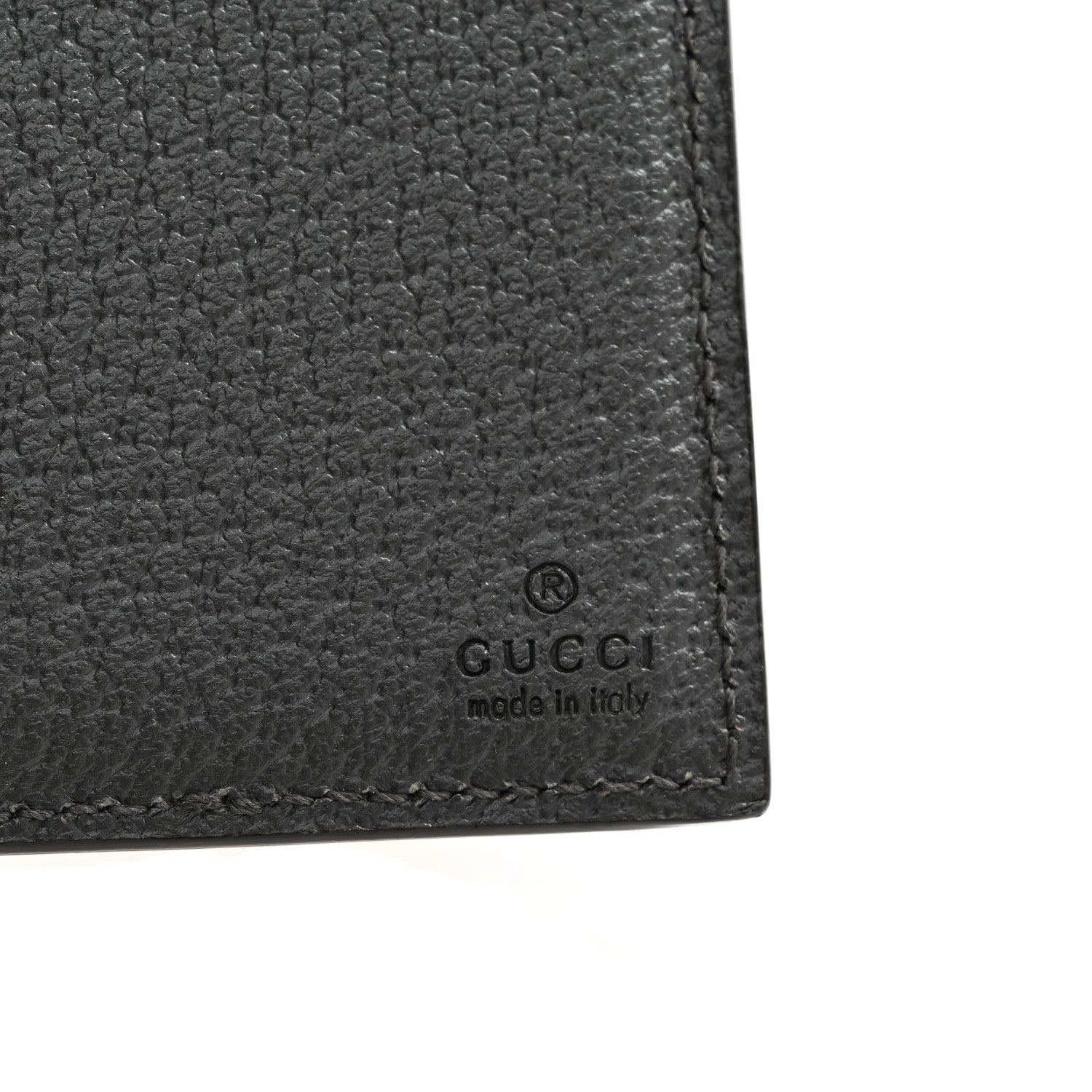 Gucci GG Supreme Monogram Textured Dollar Calfskin Ophidia Card Case Grey Black Graphite Grey 6 of 9