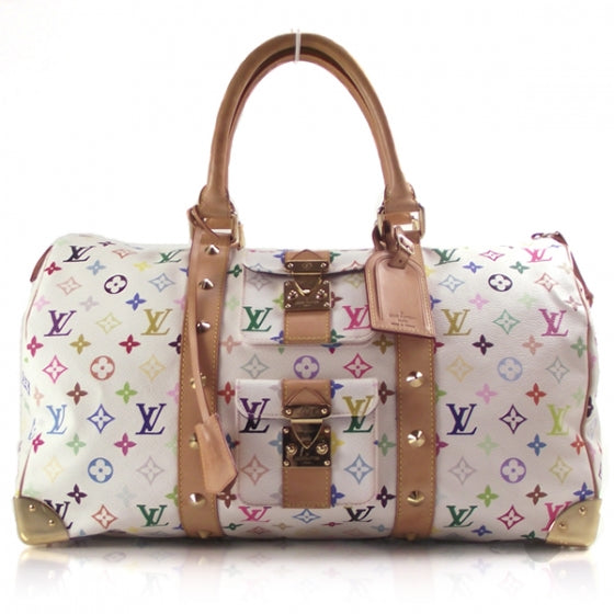 Louis Vuitton Monogram Multicolor Keepall 45 White 1 of 10
