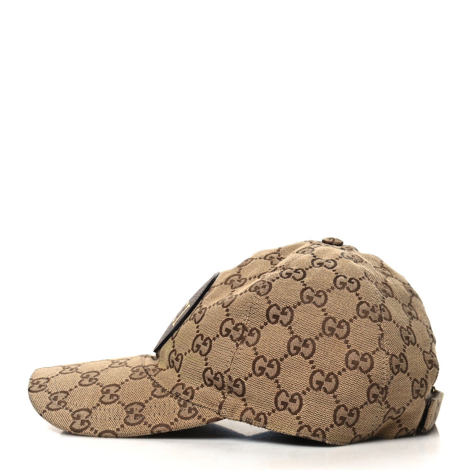 Gucci Monogram Textured Dollar Calfskin Zeno Baseball Hat L Beige 6 of 9