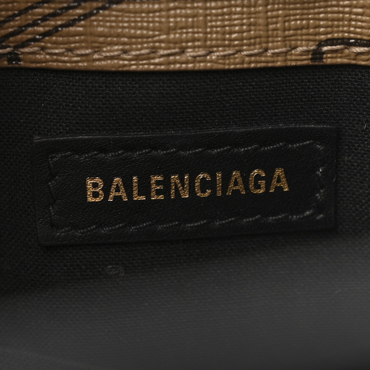 Balenciaga Coated Canvas BB Monogram Allover Logo Shopping Bag Beige Brown Black 7 of 11