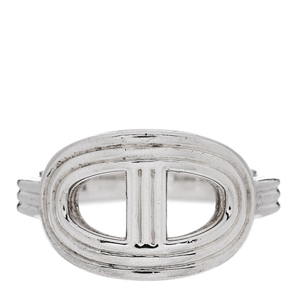 Hermes Sterling Silver Horizontal PM Chaine d'Ancre 24 Ring 48 4.5 1 of 6