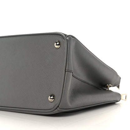 Prada Saffiano Small Galleria Double Zip Tote Marmo 8 of 9