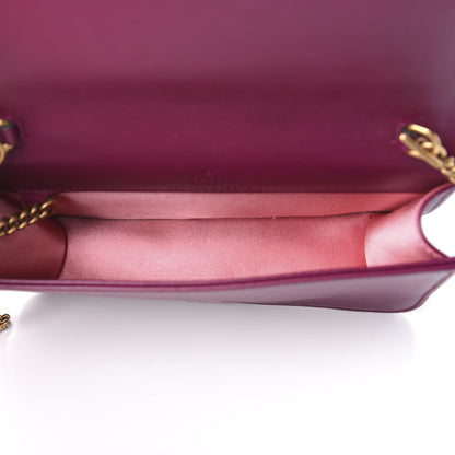 Gucci Velvet Matelasse GG Marmont Mini Bag Fuchsia Violet Cyclamen 4 of 10