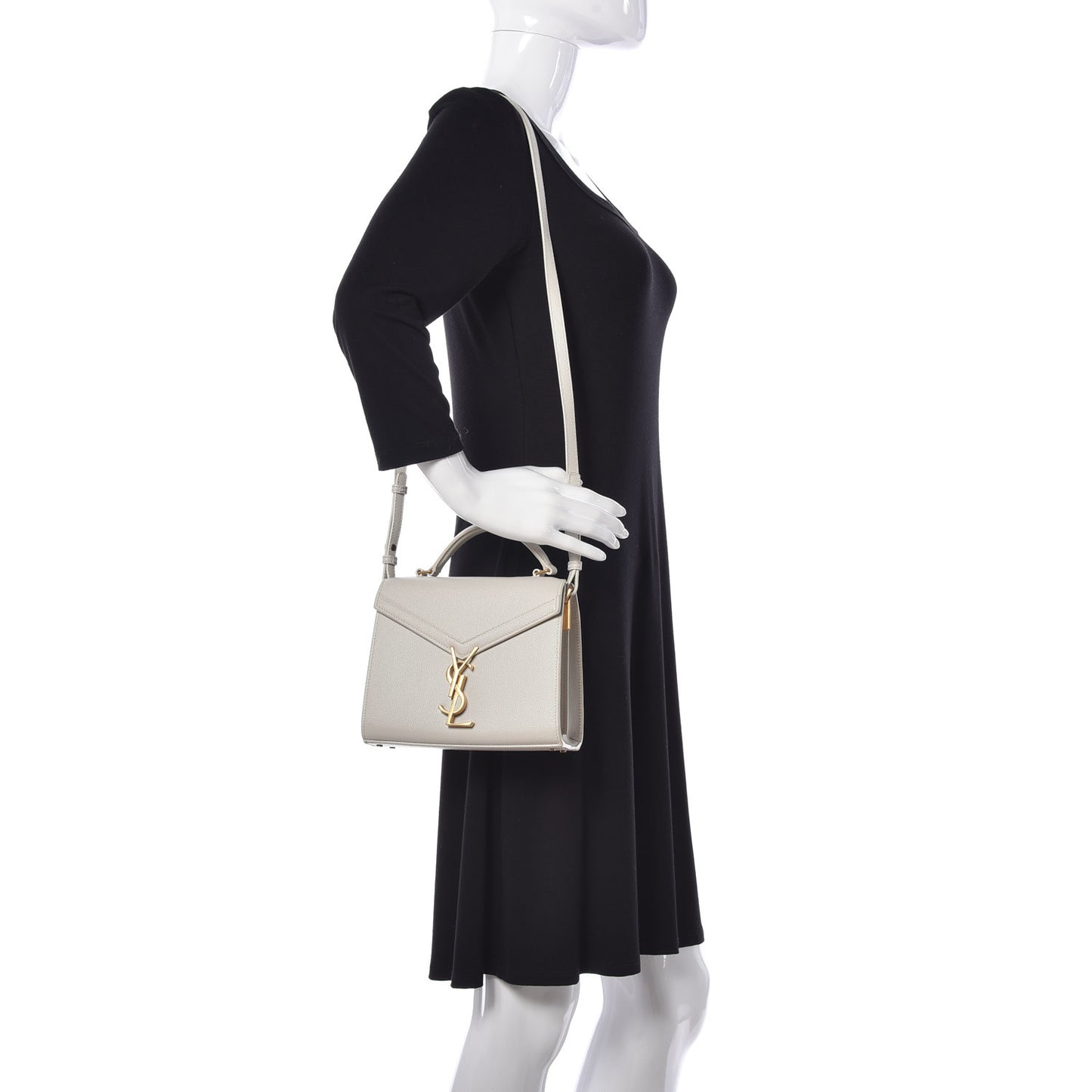 Grain de Poudre Mini Classic Monogram Cassandra Top Handle Crema Soft Rouge Legion