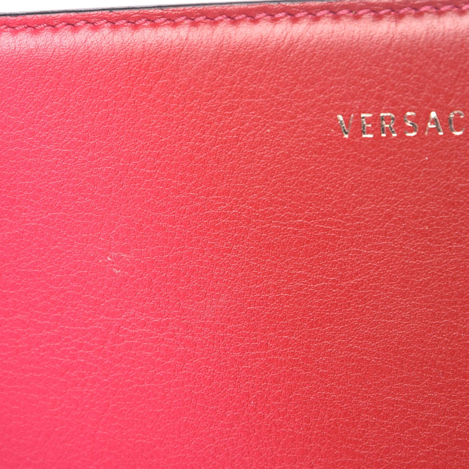Versace Calfskin Medium DV One Satchel Pink Red 14 of 17