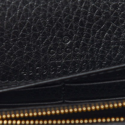 Gucci Calfskin Mini GG Marmont Chain Wallet Black 6 of 8