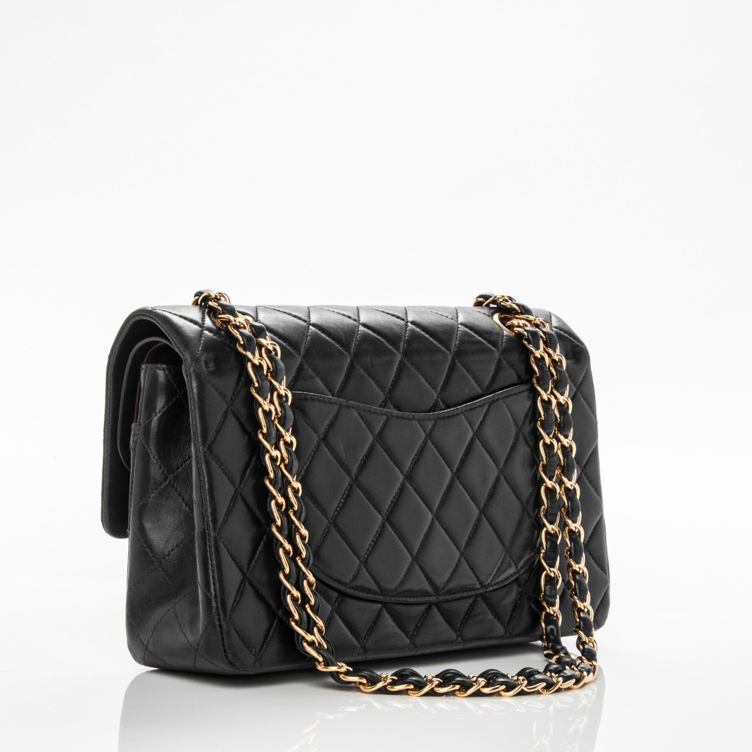 Chanel Lambskin Quilted Medium Double Flap Black 3 of 9