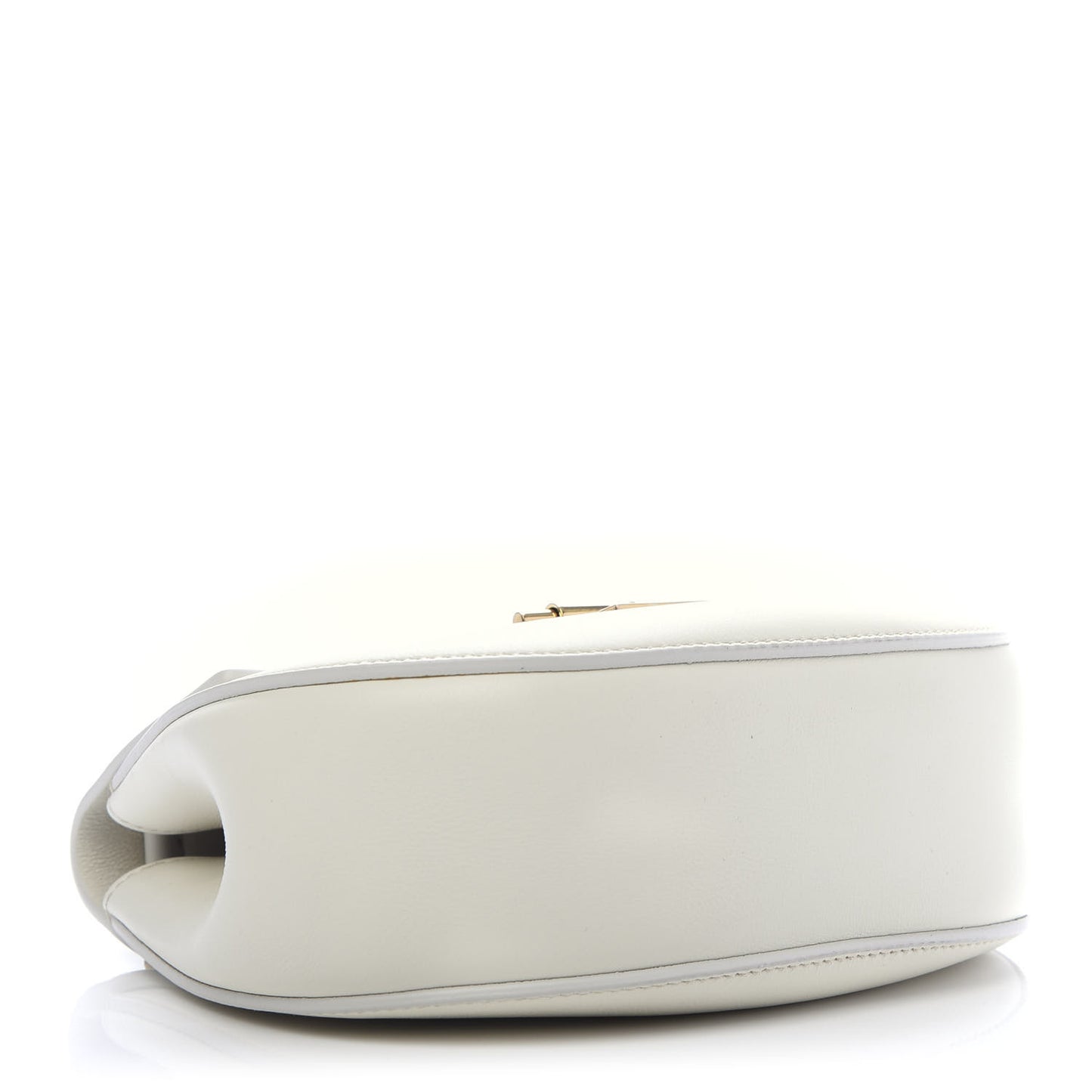 Calfskin Mini Drew Shoulder Bag White