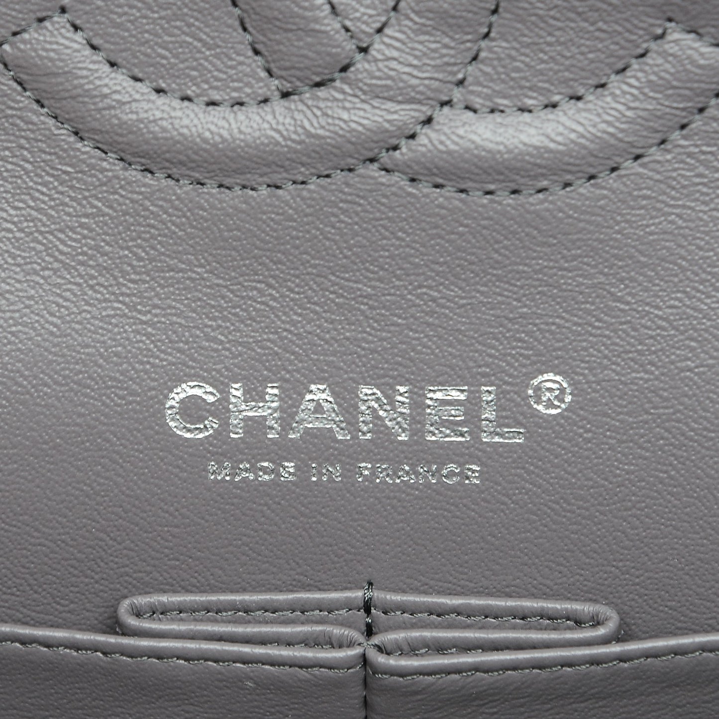 Iridescent Goatskin Quilted Medium Double Flap Purple