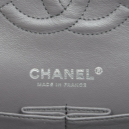 Chanel Iridescent Goatskin Quilted Medium Double Flap Purple 7 of 9