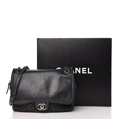 Chanel Iridescent Calfskin Medium In the Mix Flap Black 17 of 17