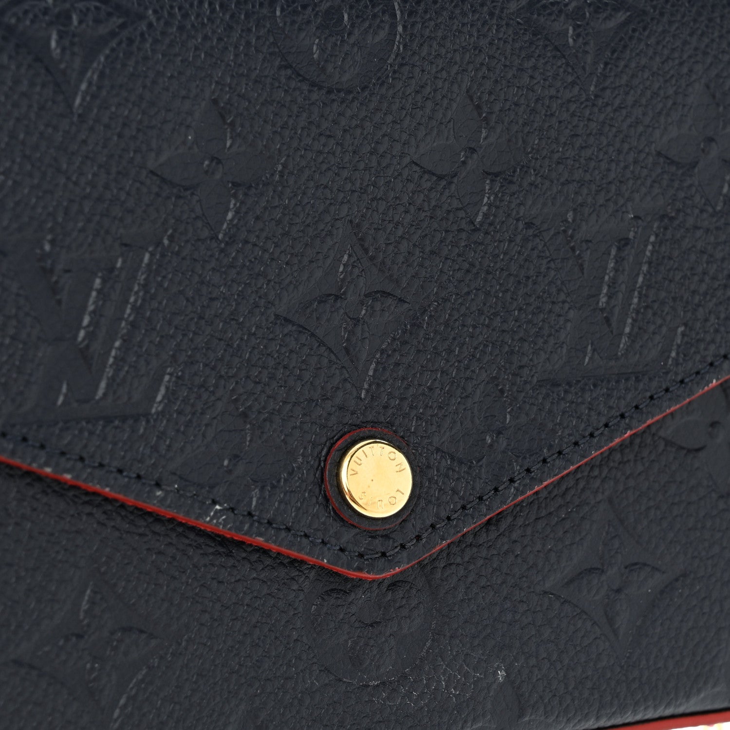 Louis Vuitton Empreinte Pochette Felicie Chain Wallet Marine Rouge 13 of 13