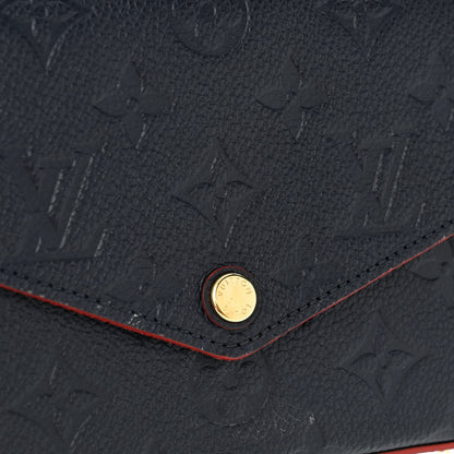 Louis Vuitton Empreinte Pochette Felicie Chain Wallet Marine Rouge 13 of 13