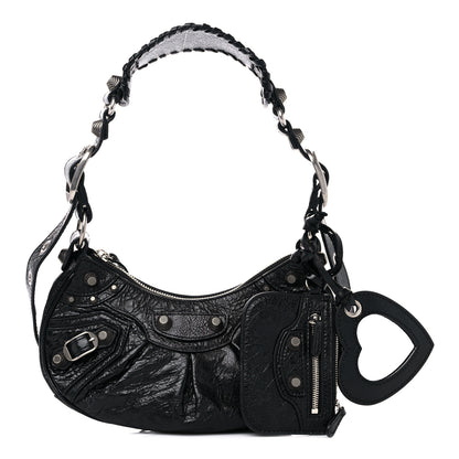 Balenciaga Agneau Arena Le Cagole Shoulder Bag XS Black 1 of 10
