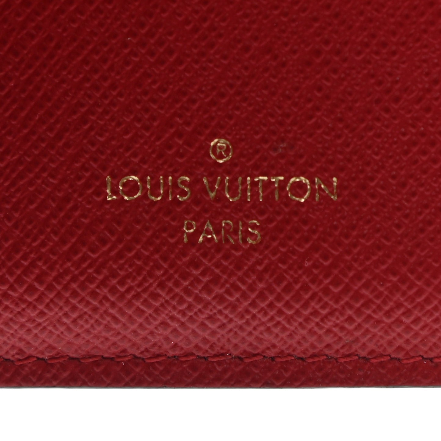 Damier Ebene Victorine Wallet Red