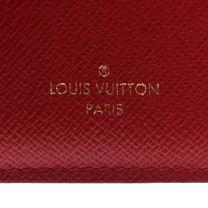 Louis Vuitton Damier Ebene Victorine Wallet Red 3 of 9