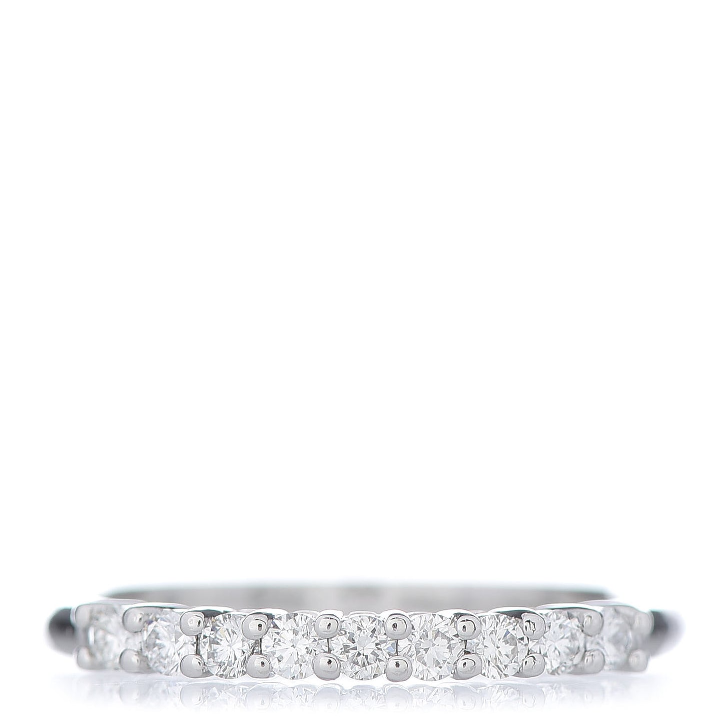 Platinum Diamond 2.2mm Embrace Half Circle Band Ring 54 6.75