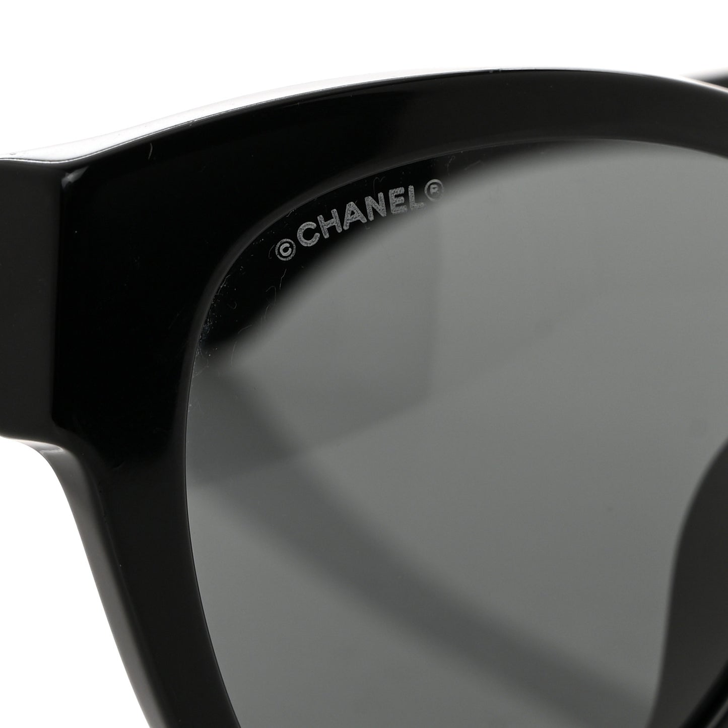 Acetate Enamel Heart Butterfly Sunglasses 5477-A Black