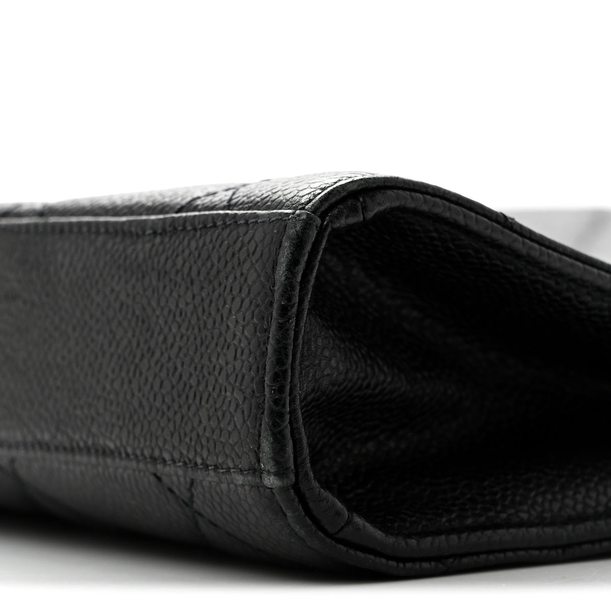 Caviar Quilted Briefcase Laptop Bag Black
