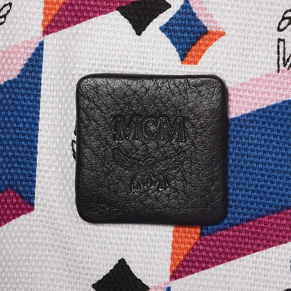 MCM Visetos Medium Project Reversible Shopper Tote White 13 of 16