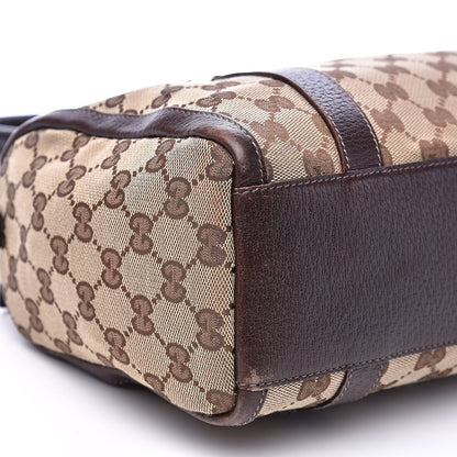 Gucci Monogram Small Abbey Boston Dark Brown 8 of 19
