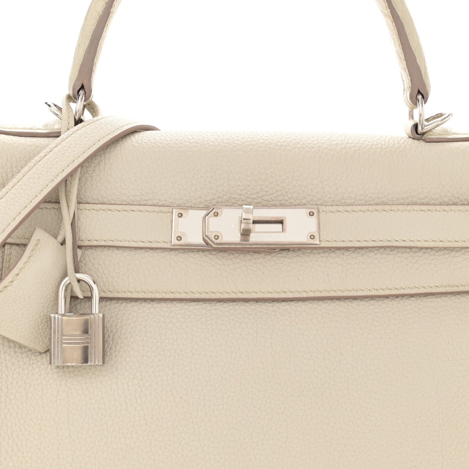 Hermes Togo Matte Alligator Kelly Retourne Touch 28 Beton 8 of 13