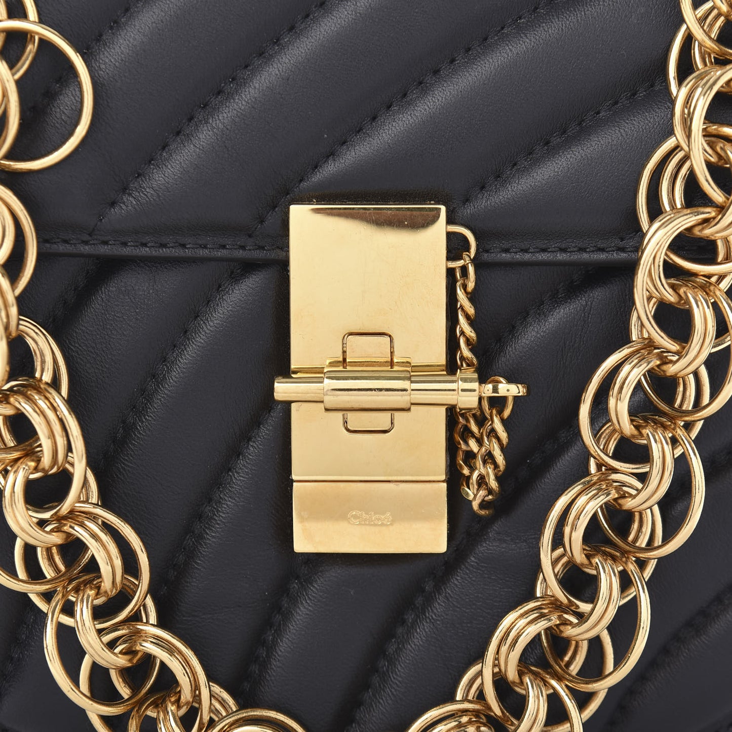 Calfskin Quilted Mini Drew Bijou Shoulder Bag Black