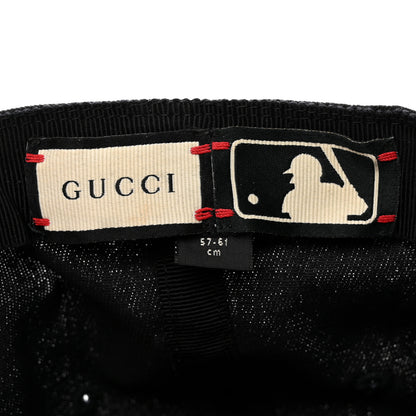 Gucci X MLB Cotton NY Yankees Baseball Hat 57-61 Black 8 of 11