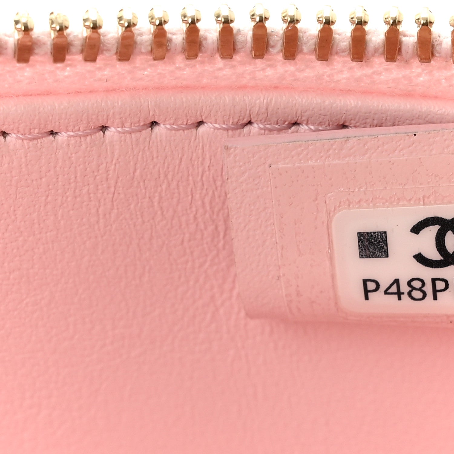 Chanel Caviar Quilted Top Handle Slim Vanity With Chain Light Pink 6 of 10