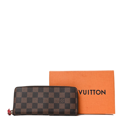 Louis Vuitton Damier Ebene Clemence Wallet Cherry 13 of 13